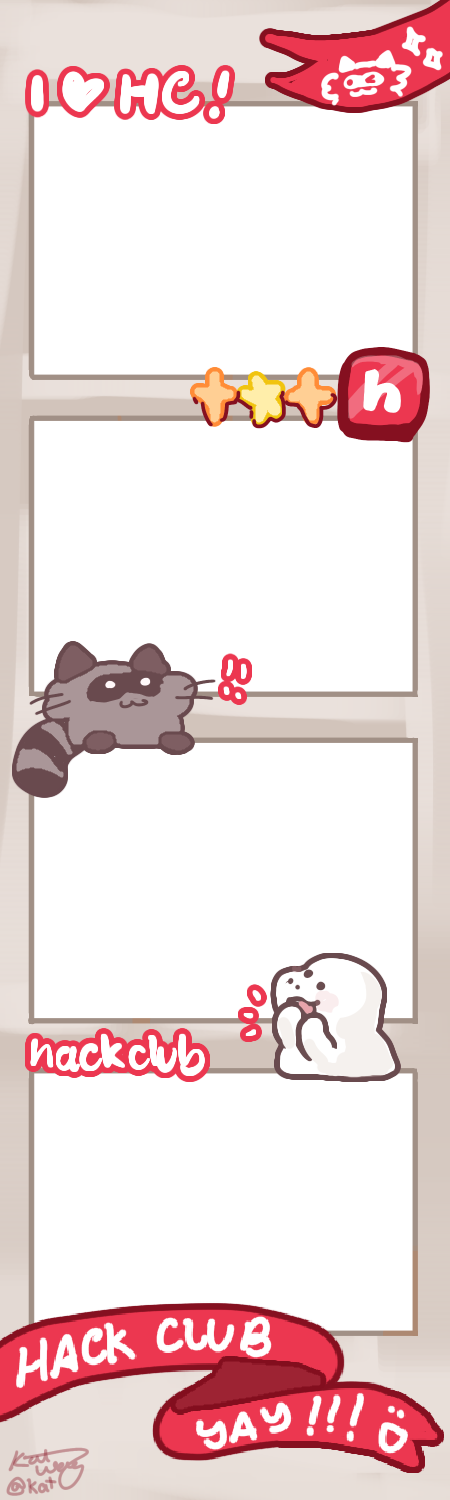 hack club themed frame!